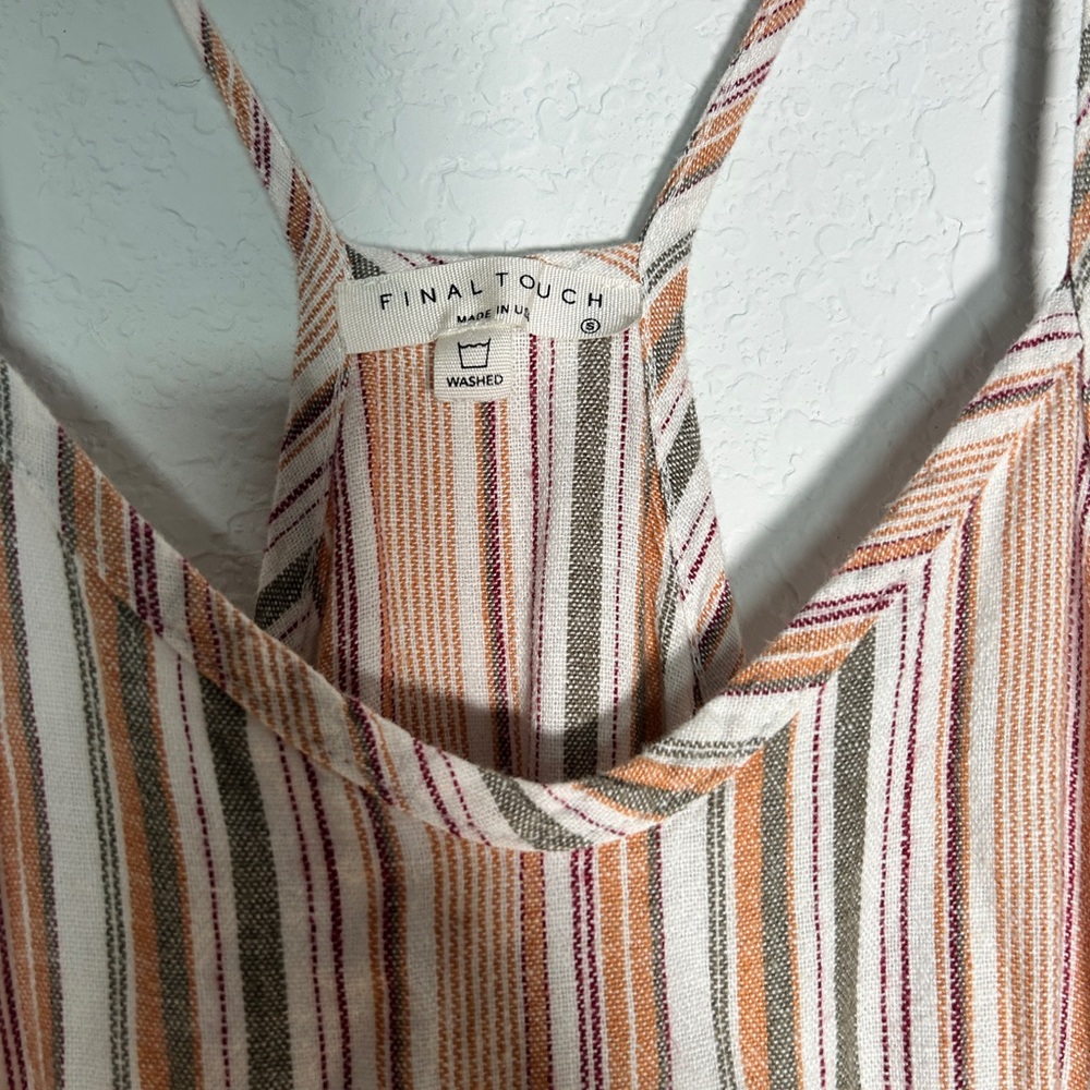 Final Touch Multicolor Striped Romper - image 3